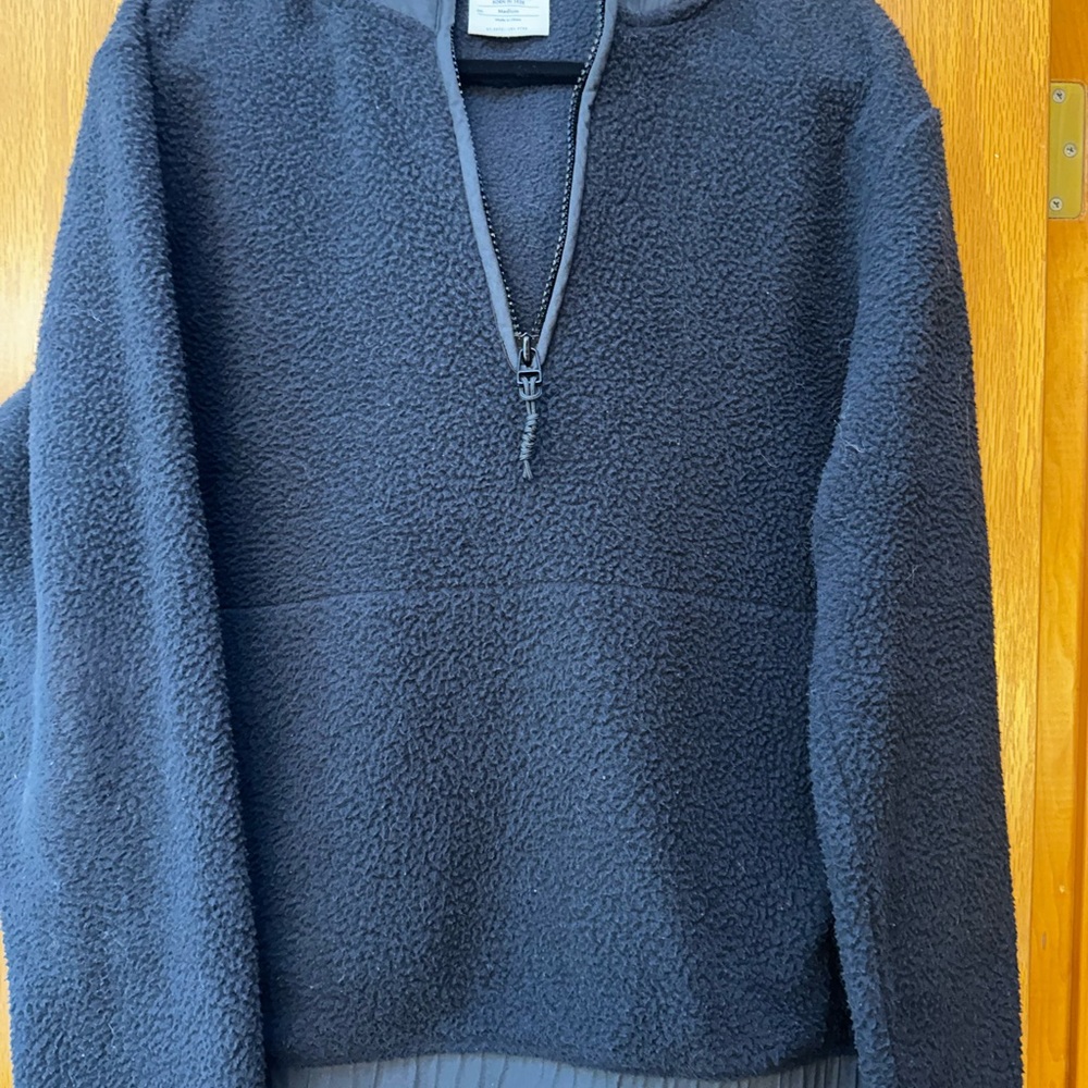 REI Co-op Half Zip Fleece Pullover – Men’s Medium – Charcoal Gray